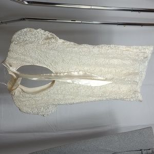 6 Degrees, XL Cream Top 100% Polyester